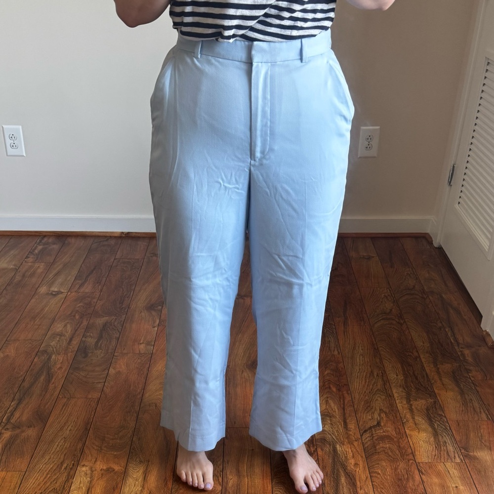Abercrombie & Fitch Curve Love Light Blue Women's Trousers